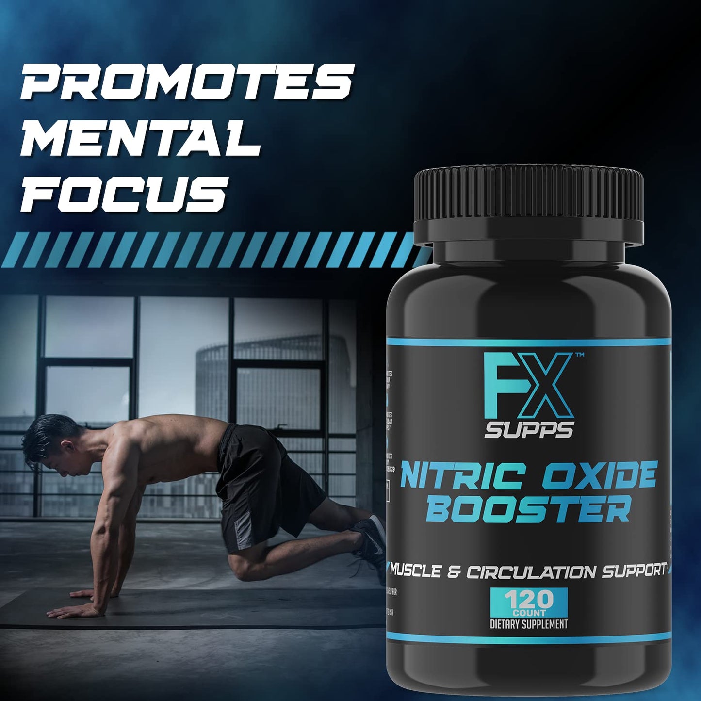 FXSUPPS Nitric Oxide Booster Capsules, 720 Capsules