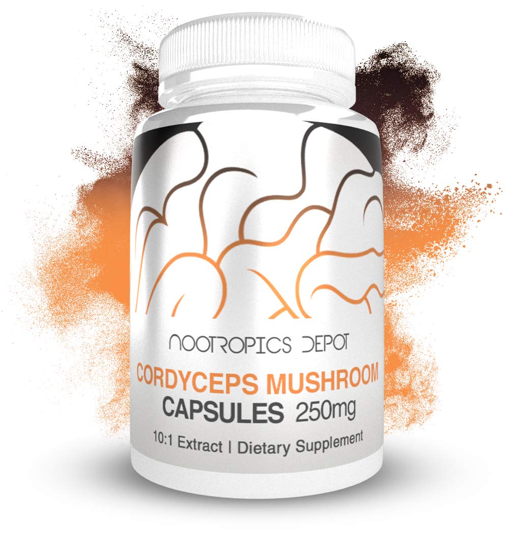 Nootropics Depot Cordyceps Mushroom Capsules 180 Capsules