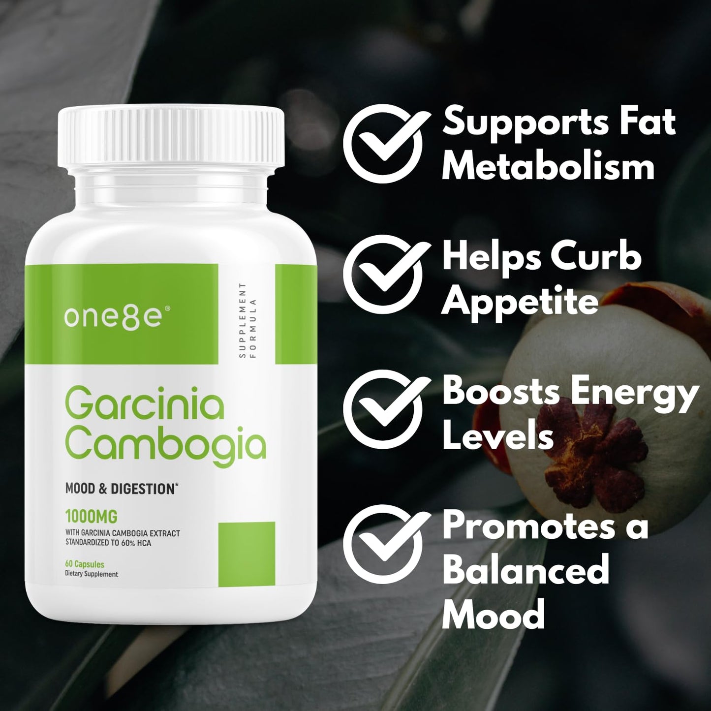 ONE8E Garcinia Cambogia Extract Capsules, 60 Capsules