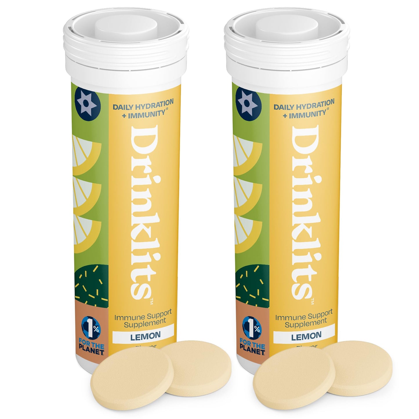 Drinklits Lemon Immune Support Tablets, 20 Tablets