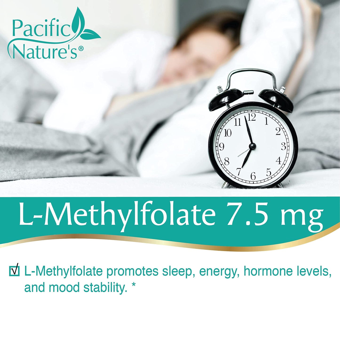 Pacific Nature's L-Methylfolate 7.5mg Capsule, 60 Count