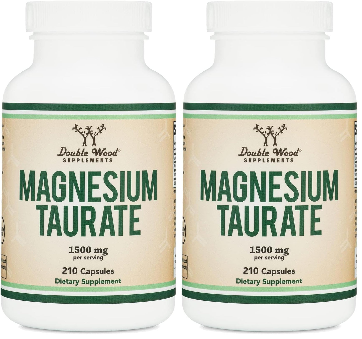 Double Wood Supplements Magnesium Taurate Capsule 420 Capsules