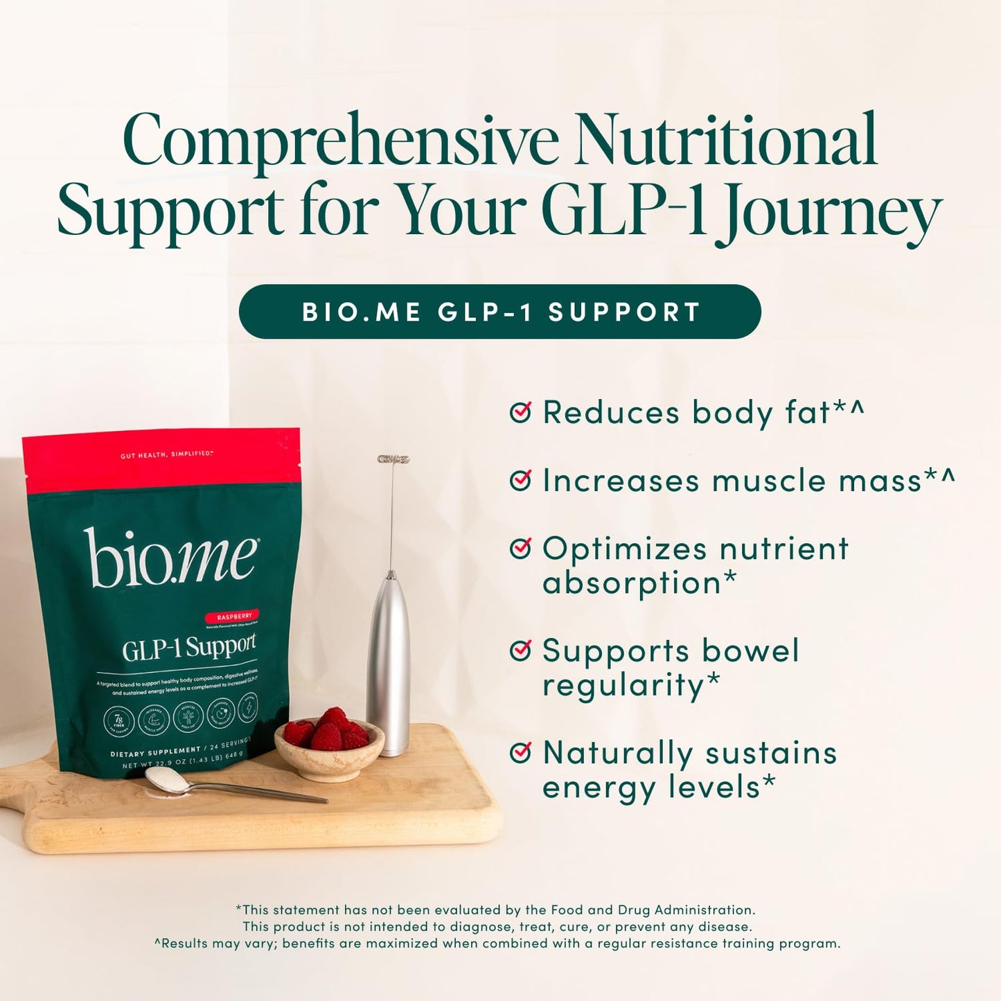 Bio.me GLP-1 Support Powder & Synbiotic Capsules 60 Capsules