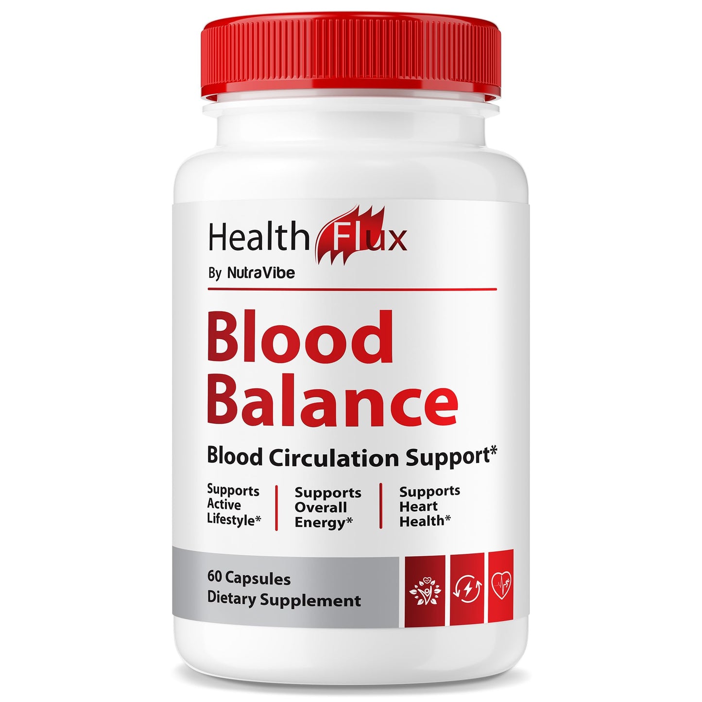 NutraVibe Health Flux Blood Balance Capsules, 60 Capsules