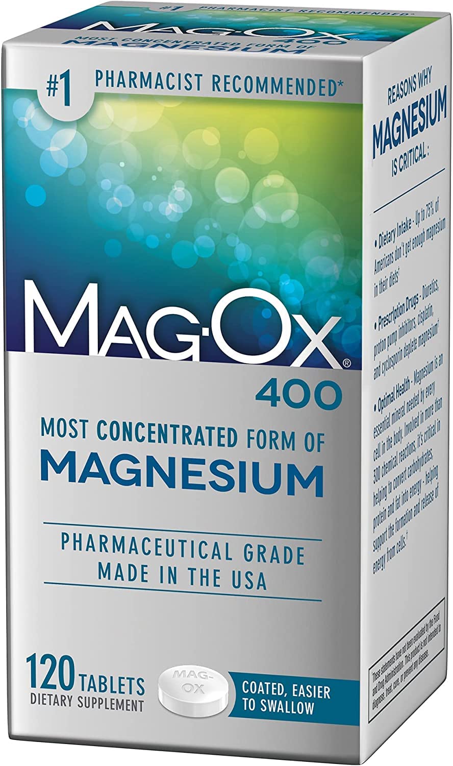 Mag-Ox 400 Magnesium Supplement Tablets 480