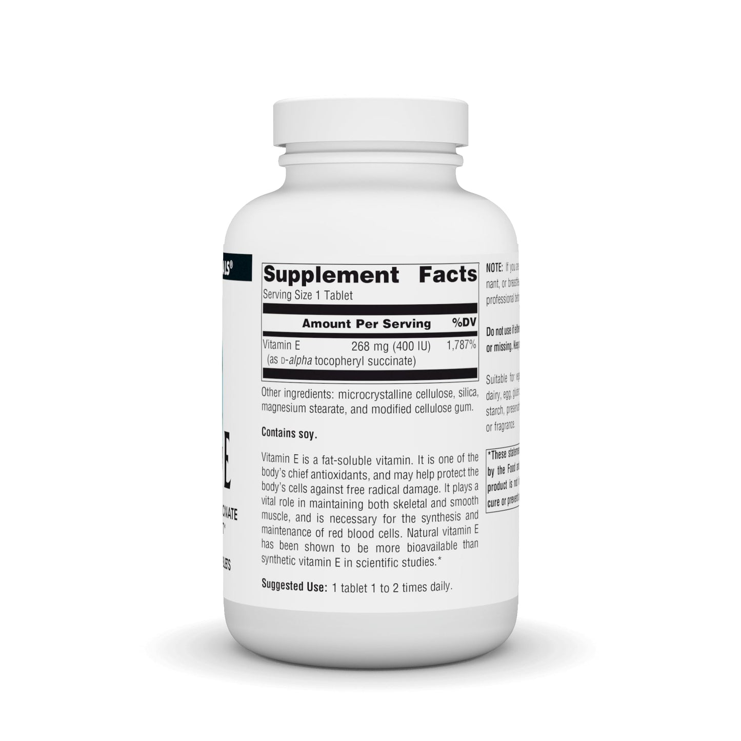 Source Naturals Vitamin E 400 IU Fat-Soluble Antioxidant, 250 Tablets
