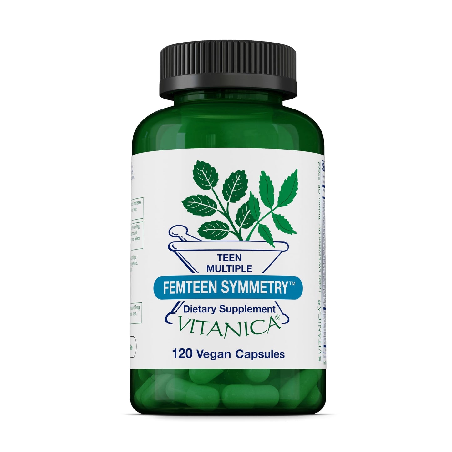 Vitanica FemTeen Symmetry Daily Multivitamin Capsules, 120 Count
