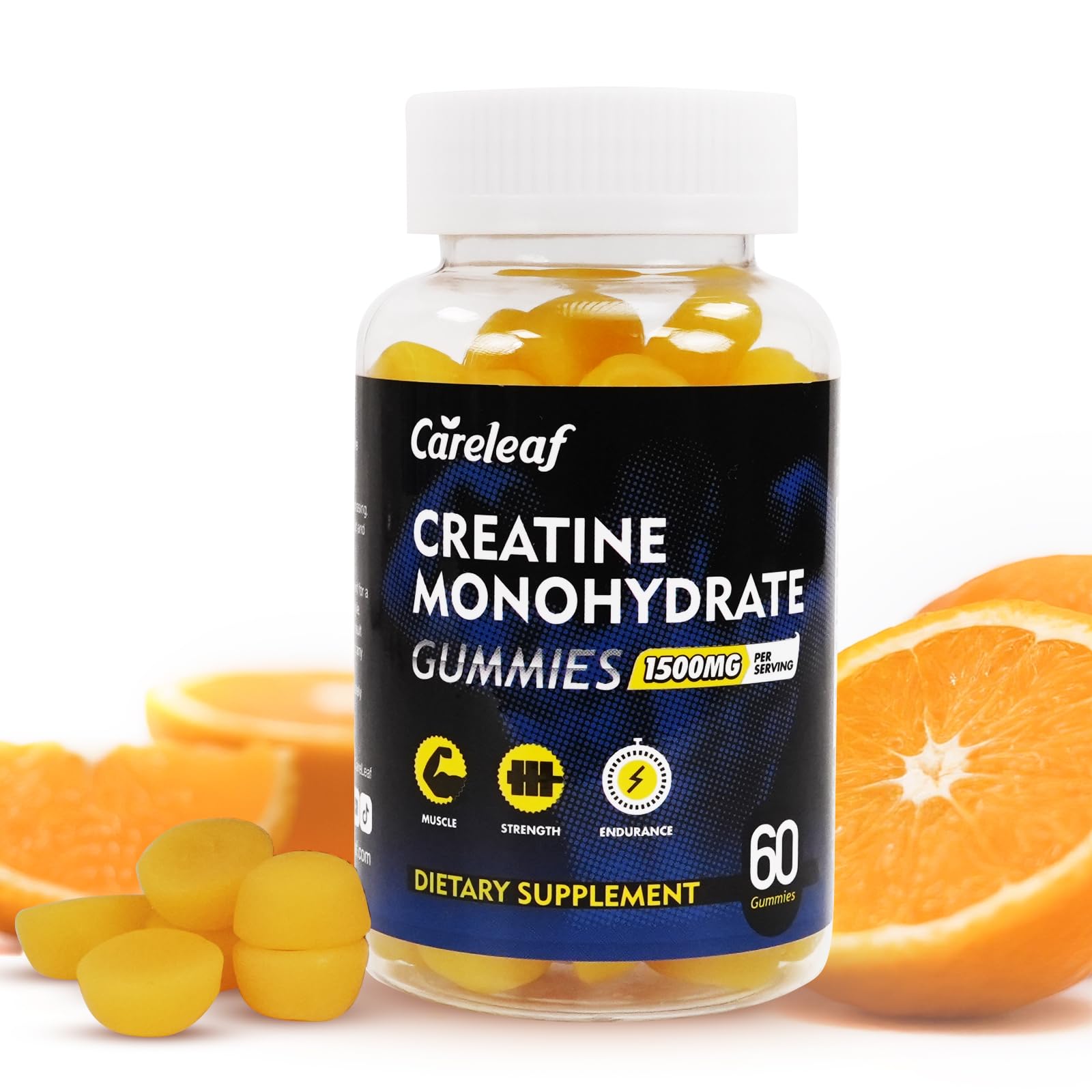 Careleaf Creatine Monohydrate Gummies, 60 Count