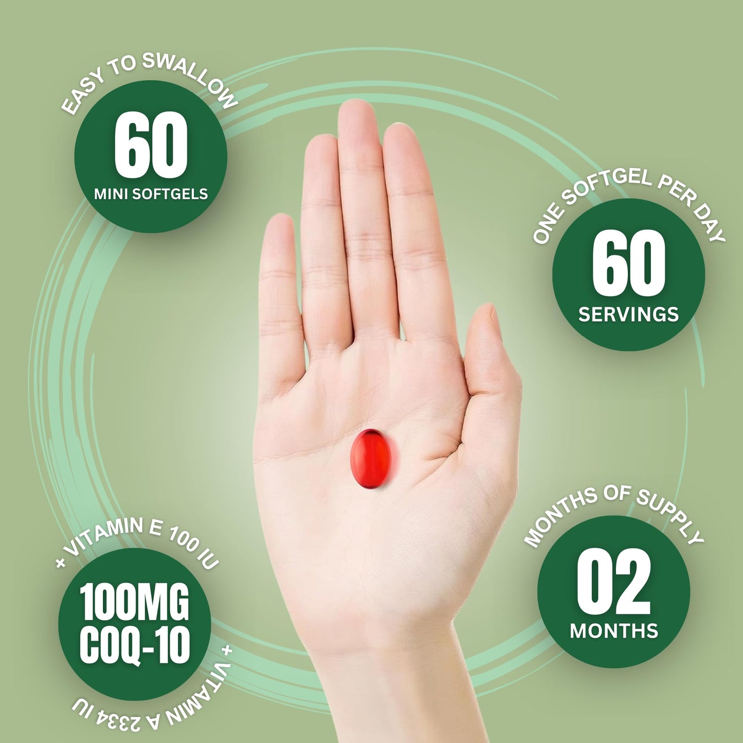 Zaytun Vitamins CoQ10 Softgel 60 Count