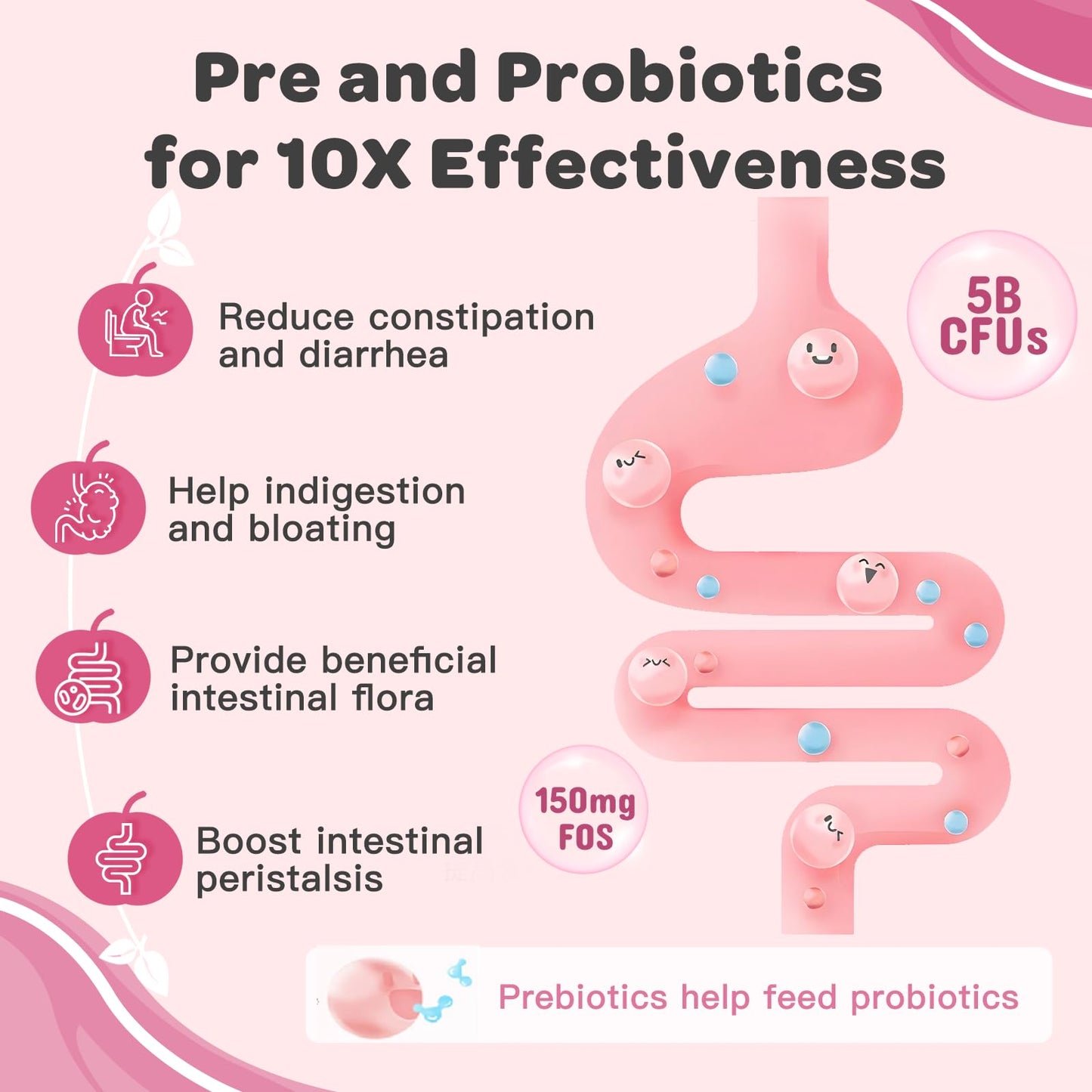 Nature Target Probiotics for Kids, Children's Probiotic-Multivitamin Gummies with 5 Billion CFUs for Digestive Health & Immune Support, with Vitamins, Prebiotics, Minerals, Natural Peach Flavor, 90 Count