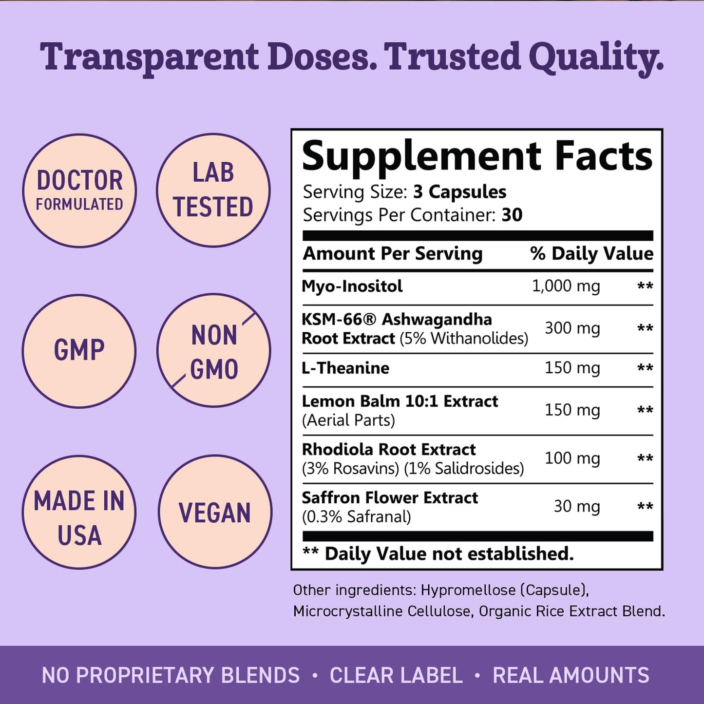 Dr. Matthew Cortisol Supplements for Women Capsules 90 Count