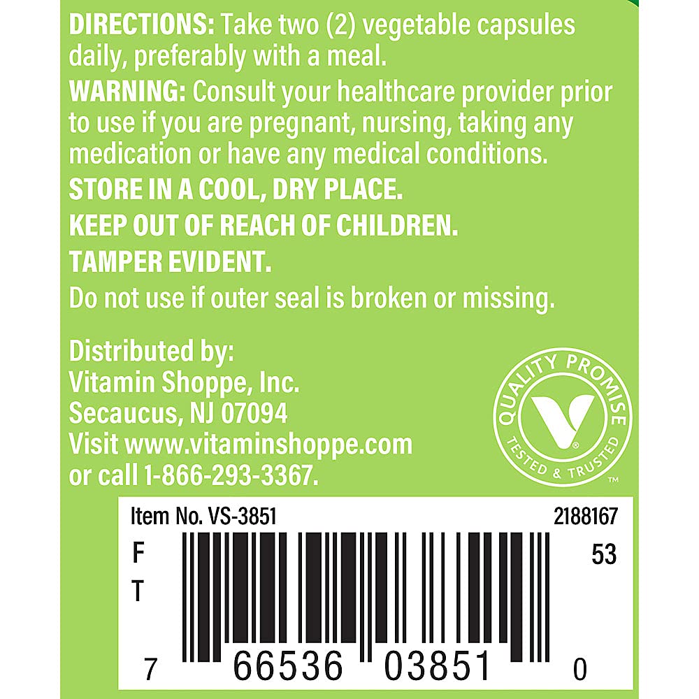 The Vitamin Shoppe Lion's Mane Nootropic Mushroom Formula Vegetarian Capsules, 60 Count