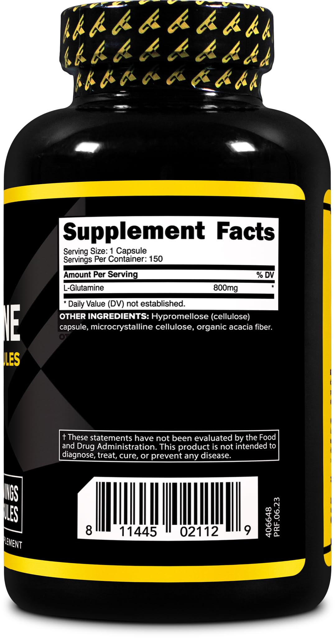 Primaforce L-Glutamine 800mg Capsules, 150 Count