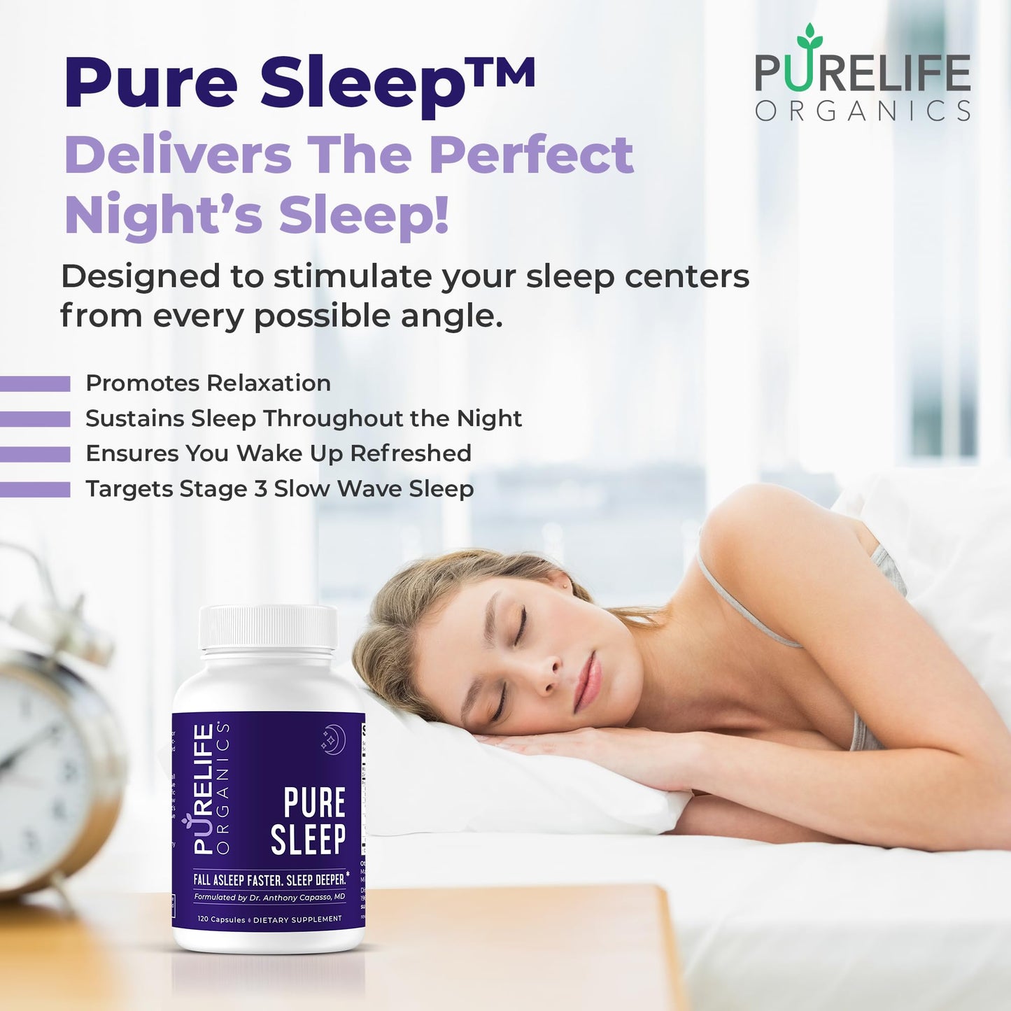 PureLife Organics Pure Sleep 120 Capsules