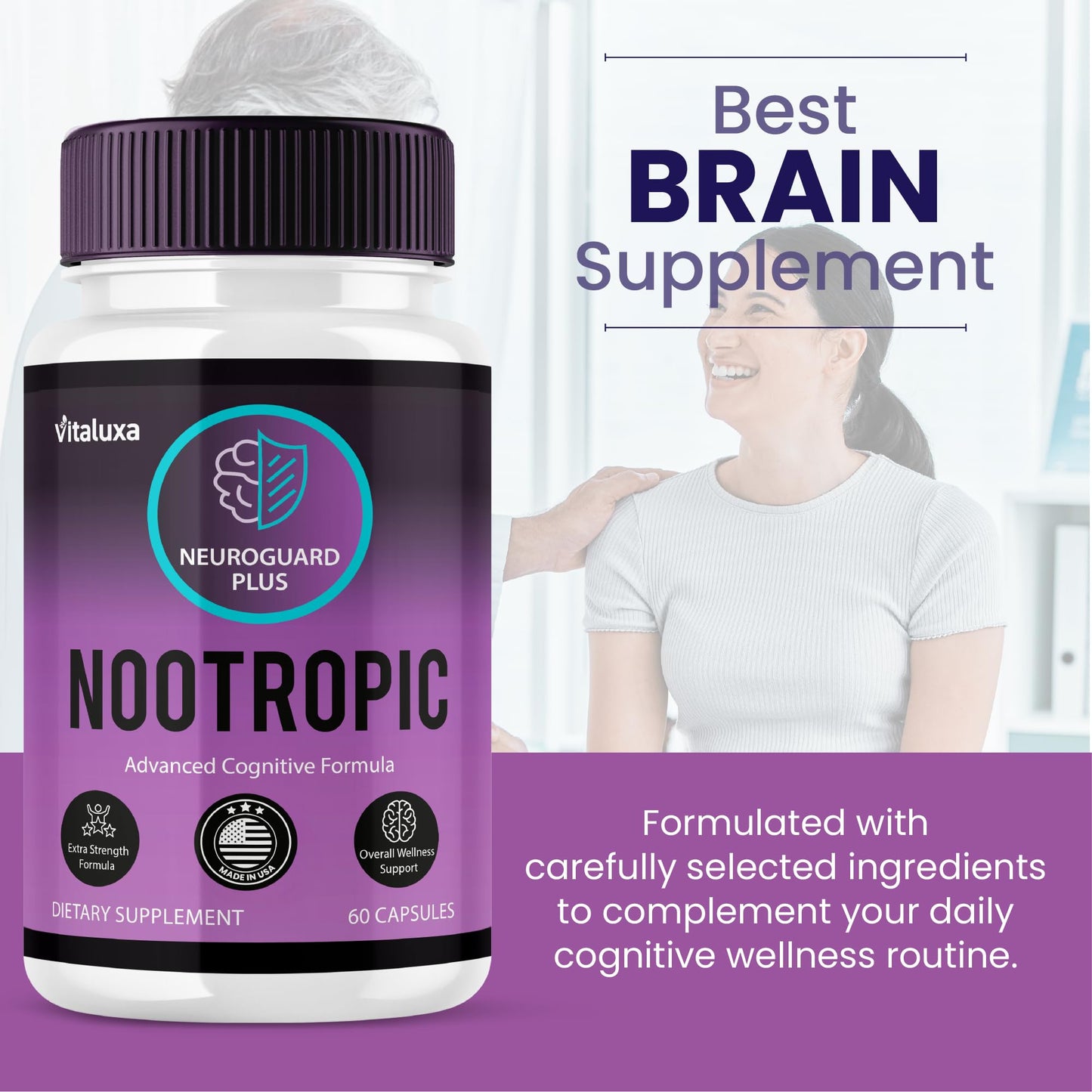 Vitaluxa Neuro Guard Brain Supplement 60 Capsules