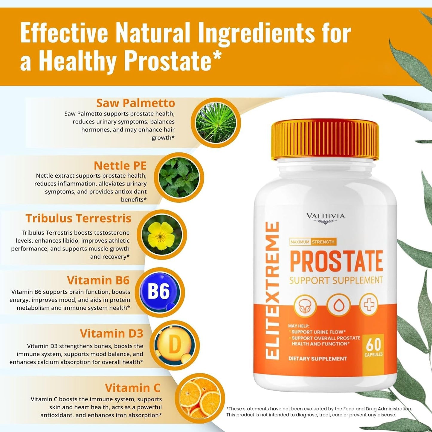 Valdivia Elite Extreme Prostate Capsules 120 Capsules
