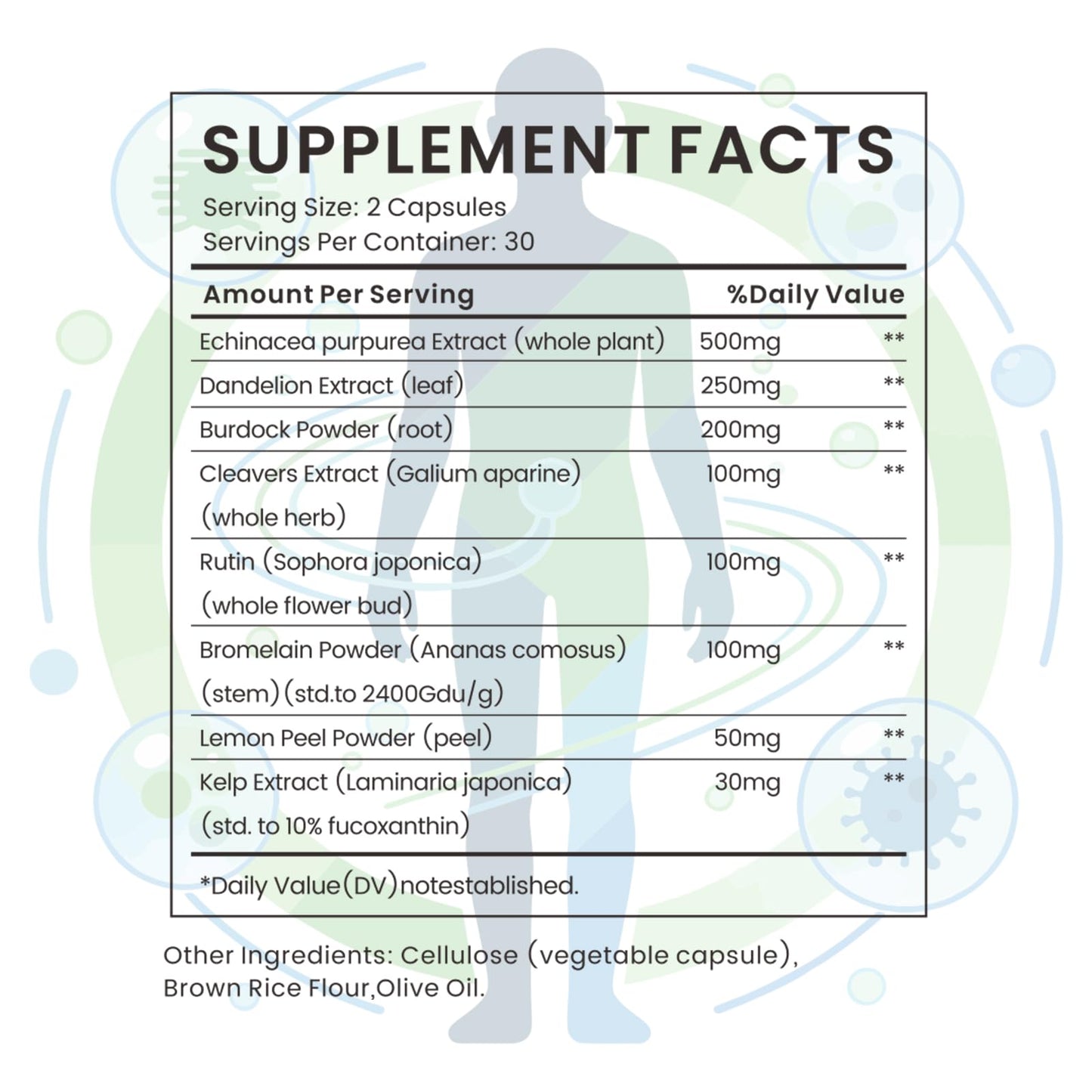 SylvaMyst Natural Lymphatic Support Capsules, Advanced Herbal Formula for Lymph System, Immune Health & Fluid Balance, Non-GMO, 60 Capsules