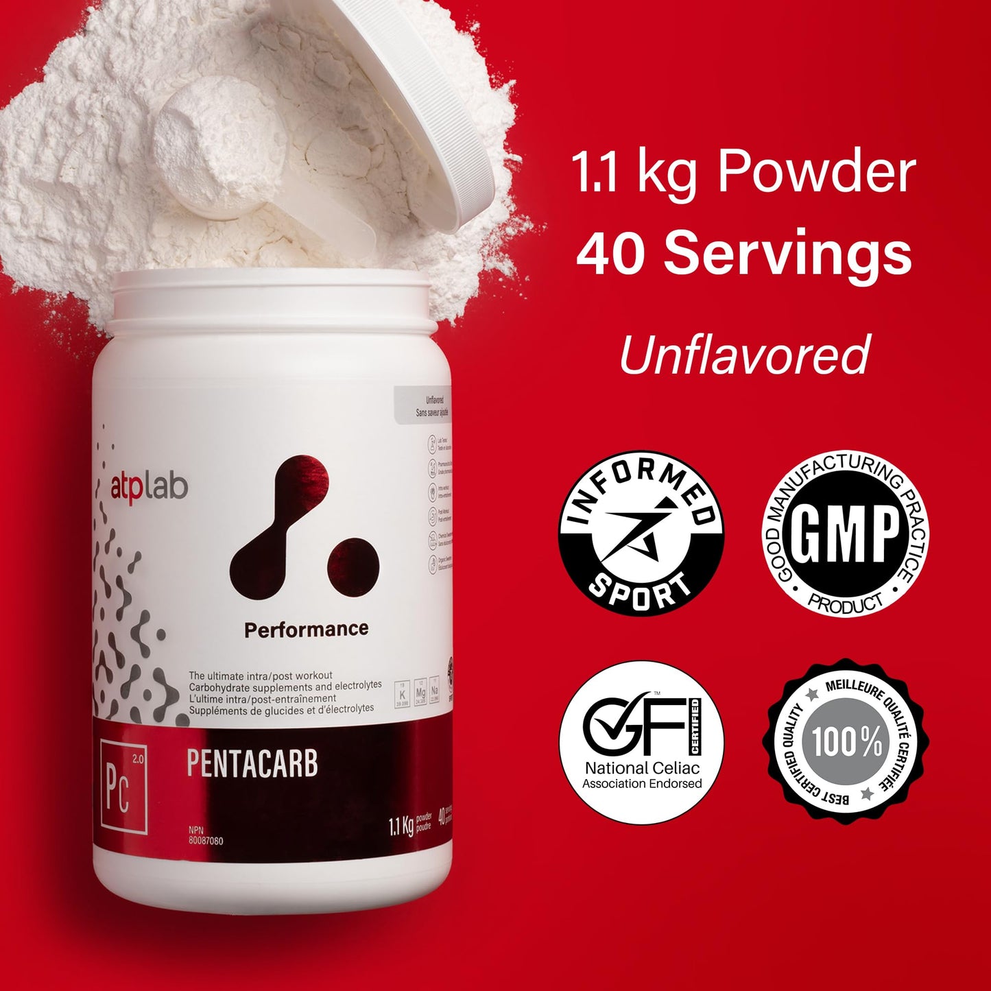 ATP LAB Pentacarb Powder, 40-Servings