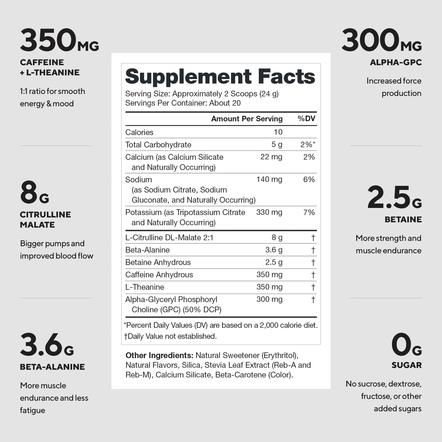 LEGION Pulse Pre Workout Powder 20 Servings