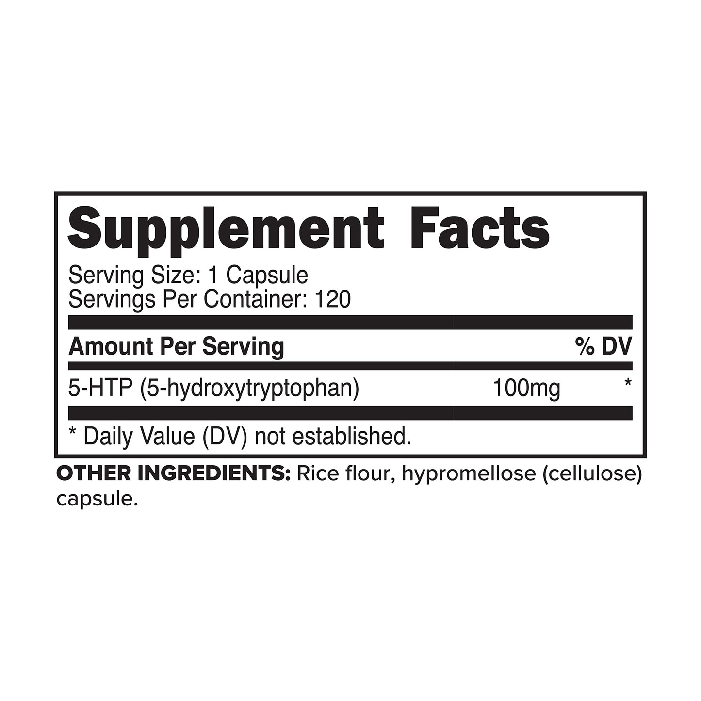 Primaforce 5-HTP 100mg Supplement Capsules, 120 Count