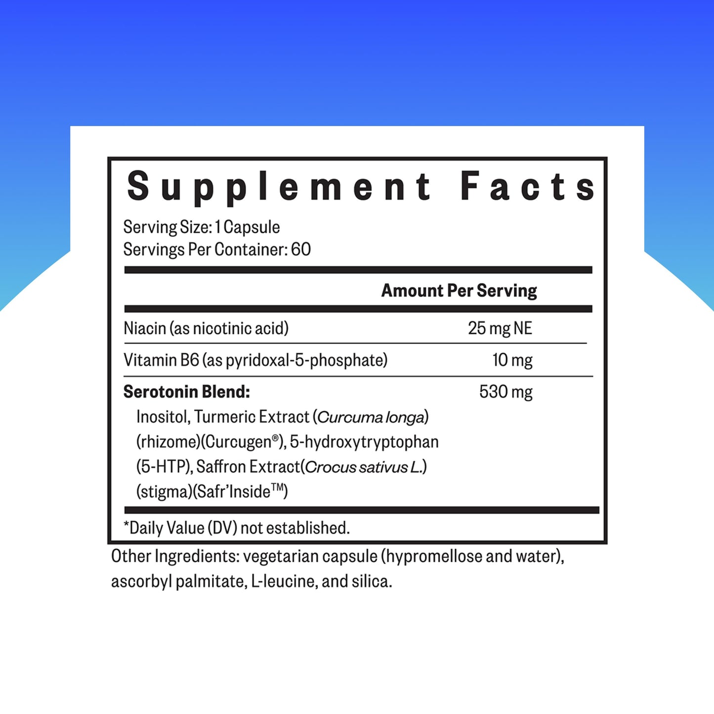 Seeking Health Serotonin Nutrients 5-HTP Supplement with Vitamin B6 and Saffron Extract Capsules 60 Count