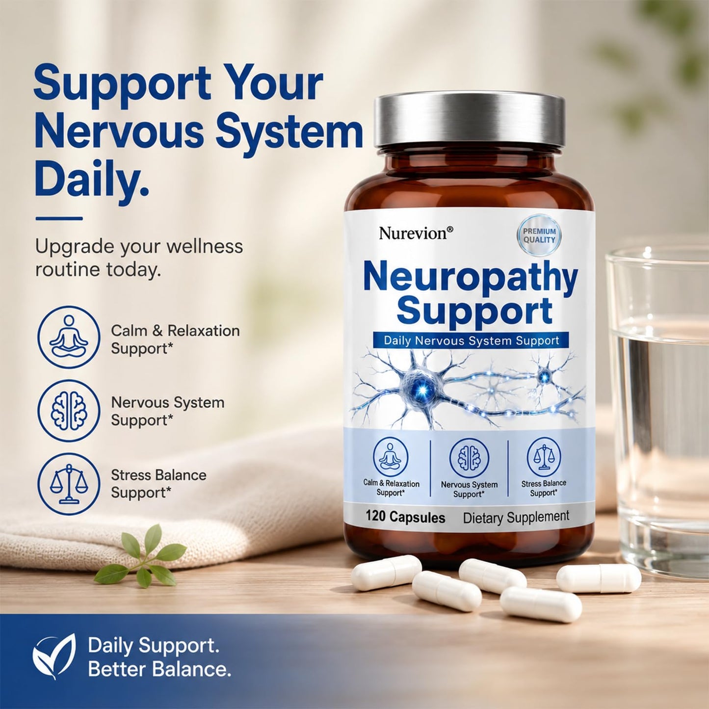 Nurevion Neuropathy Supplements Nerve Health Support Capsule 1 Count