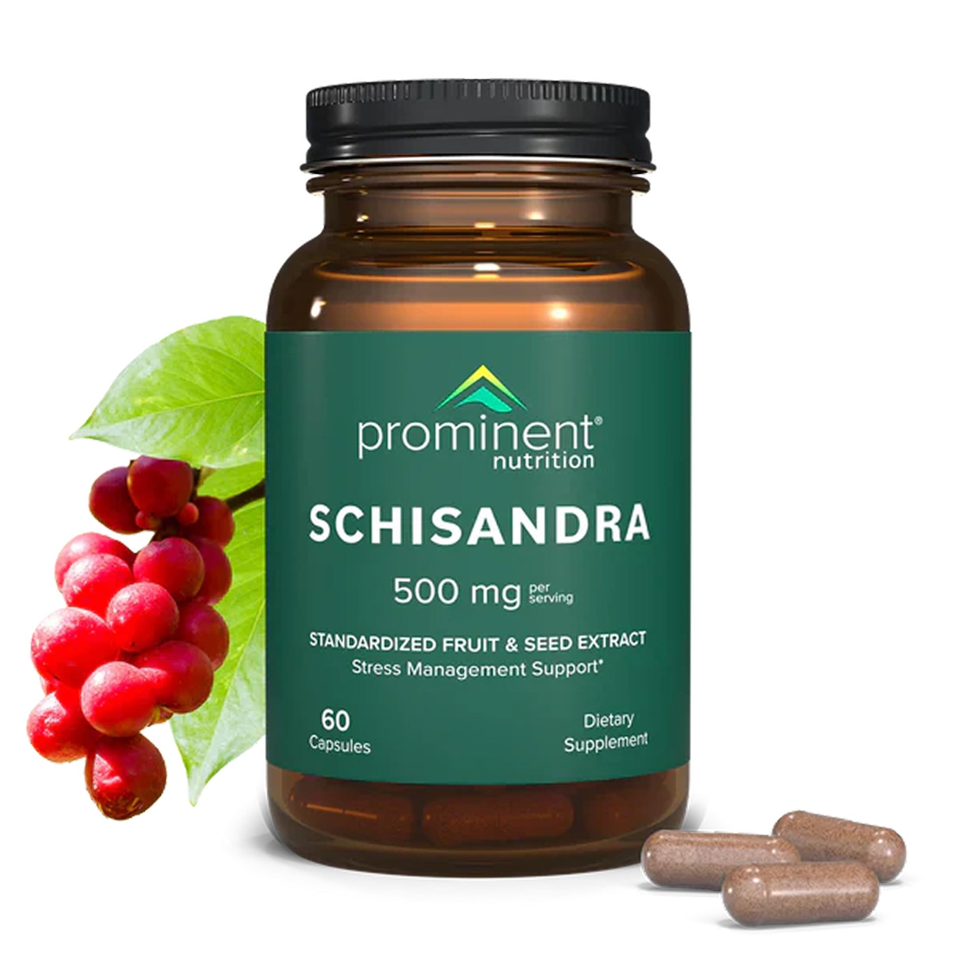 Prominent Nutrition Schisandra Supplement for Liver & Stress Support Capsule, 60 Count