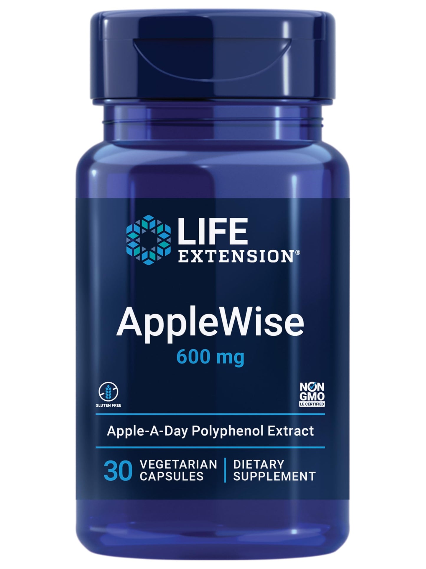 Life Extension AppleWise Apple Polyphenol Extract for Heart, Cellular and Colon Health, 30 Capsules