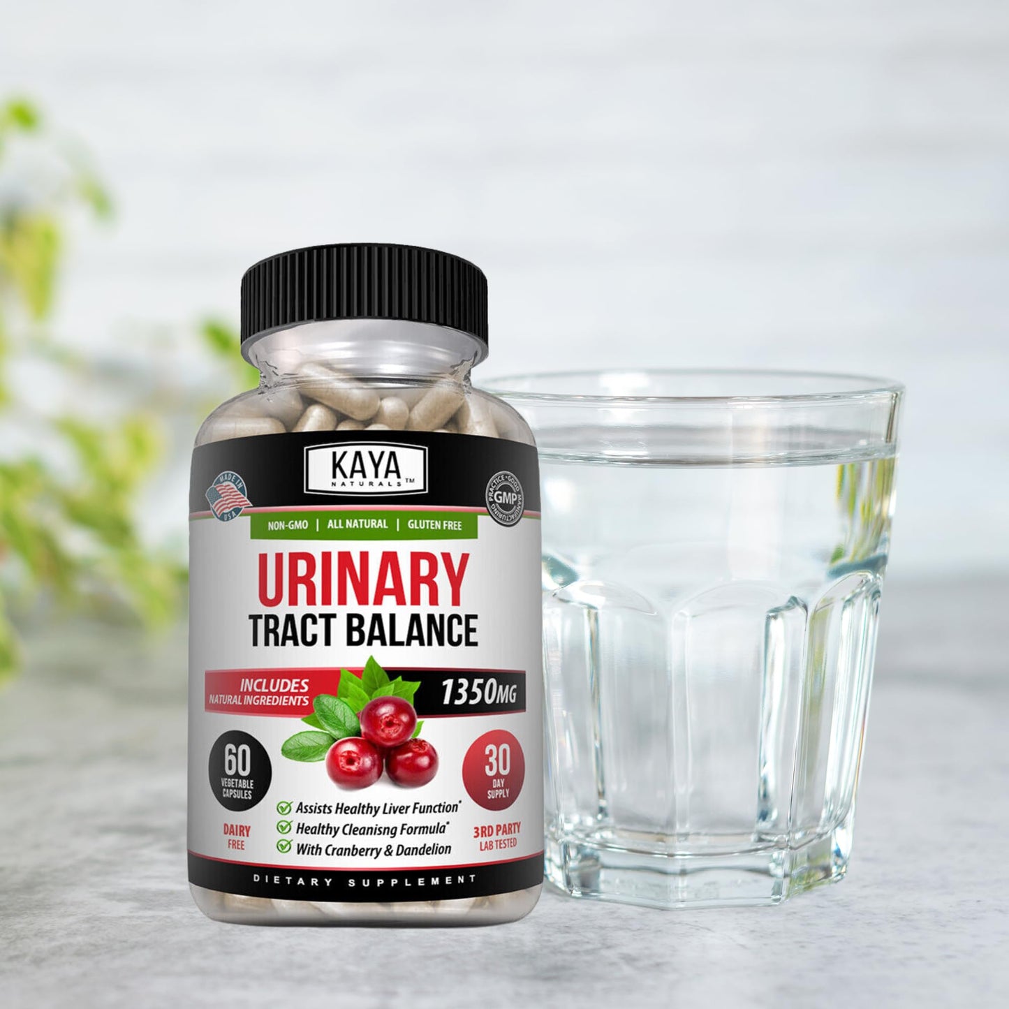Kaya Naturals D-Mannose Cranberry 60 Veggie Capsules