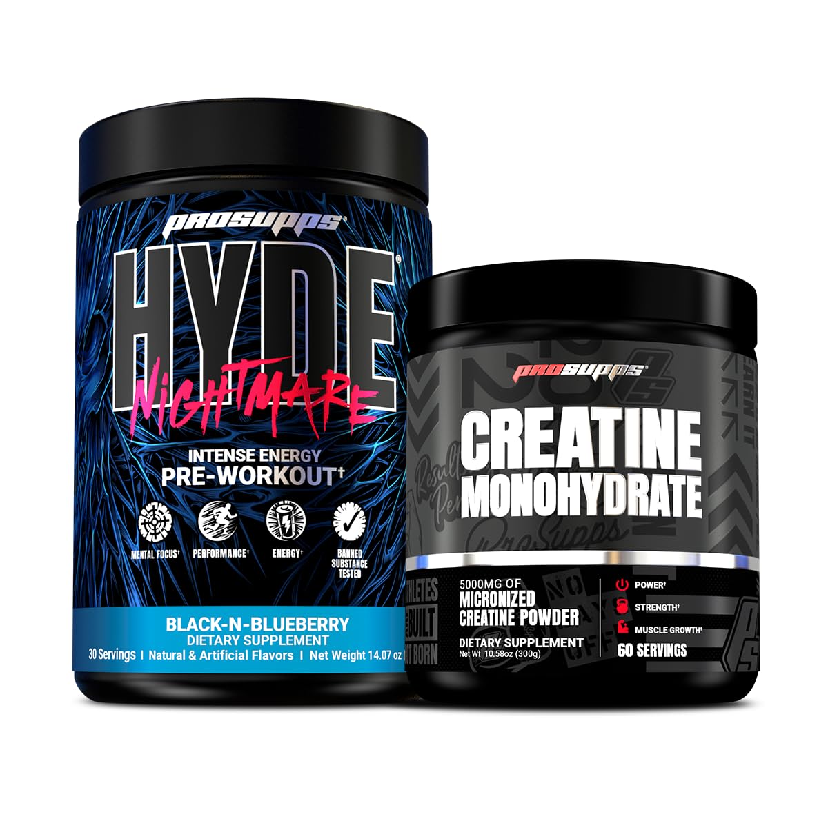 ProSupps Hyde Nightmare Intense Energy Pre-Workout Powder Bundle (2)