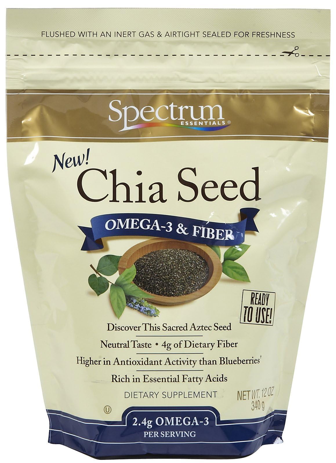 Spectrum Chia Seed Omega-3 and Fiber Seed, 1 Count