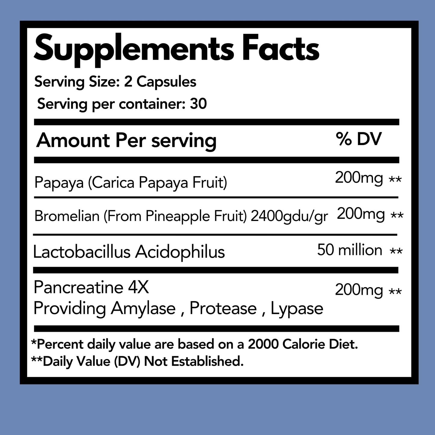 Arymar Pancrazyne Probiotics Digestive Enzymes with Amylase, Protease, Lipase & Lactobacillus, 60 Capsules