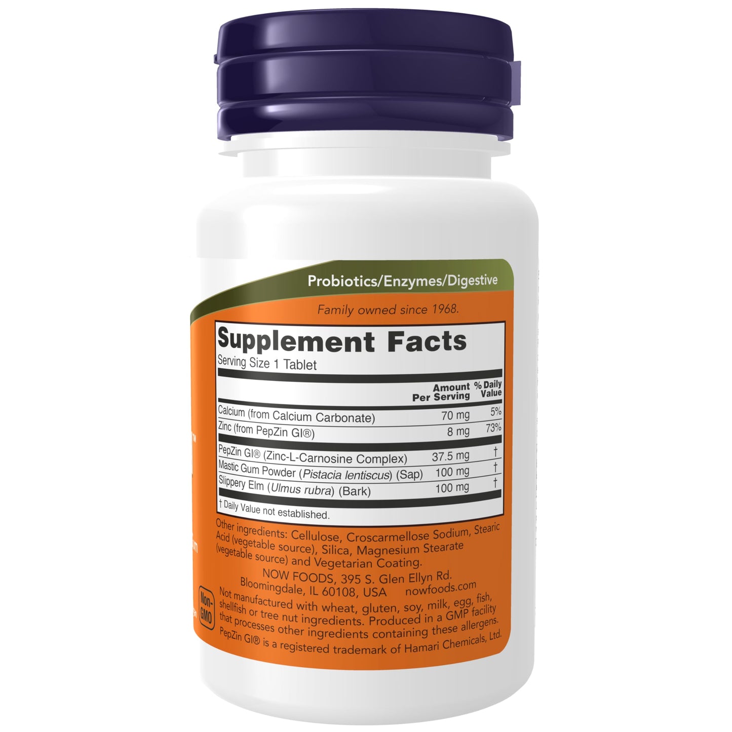 NOW Foods Ulcetrol Digestive Health with PepZin GI & Mastic Gum, Tablets, 60 Count