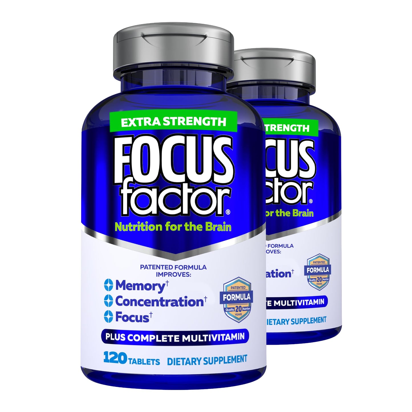 Focus Factor Adults Extra Strength Brain Supplement 240 Tablets