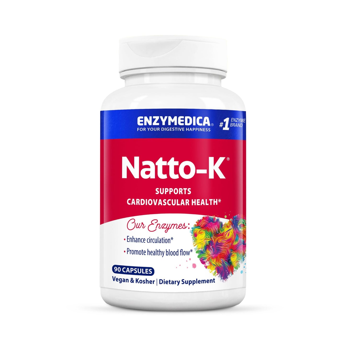 Enzymedica Natto-K Capsules, 90 Capsules