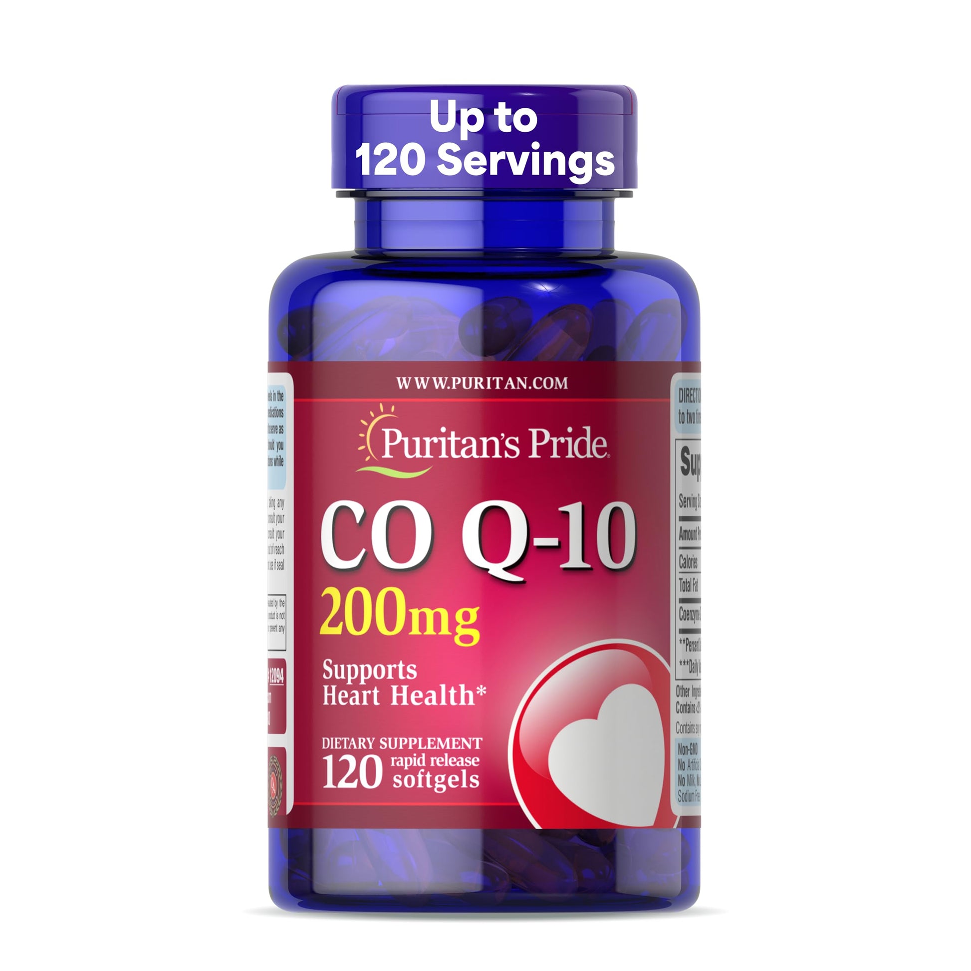 Puritan's Pride Coenzyme Q10 200mg Softgels 120 Count