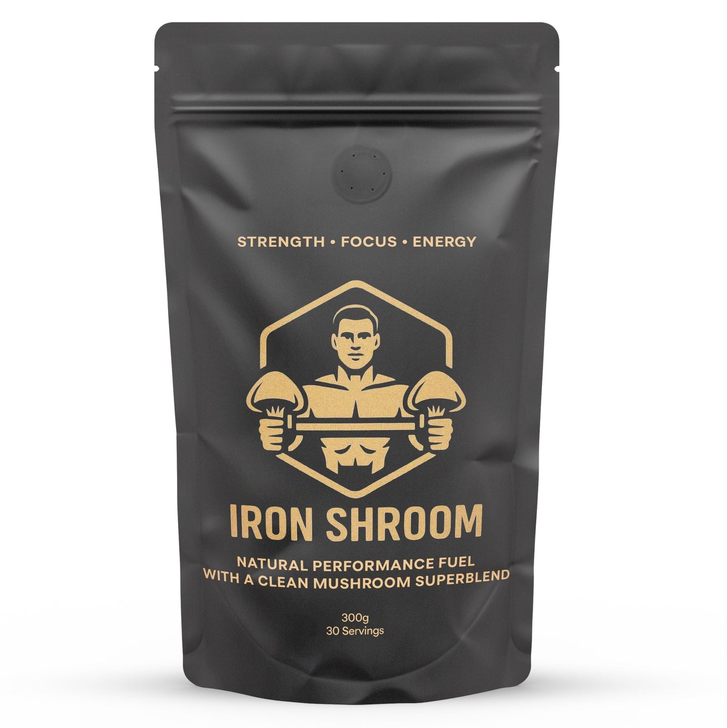 Cognitive Brews Iron Shroom Mushroom Superblend Powder, Chocolate-Flavoured, Whey & Creatine, 10.5 oz