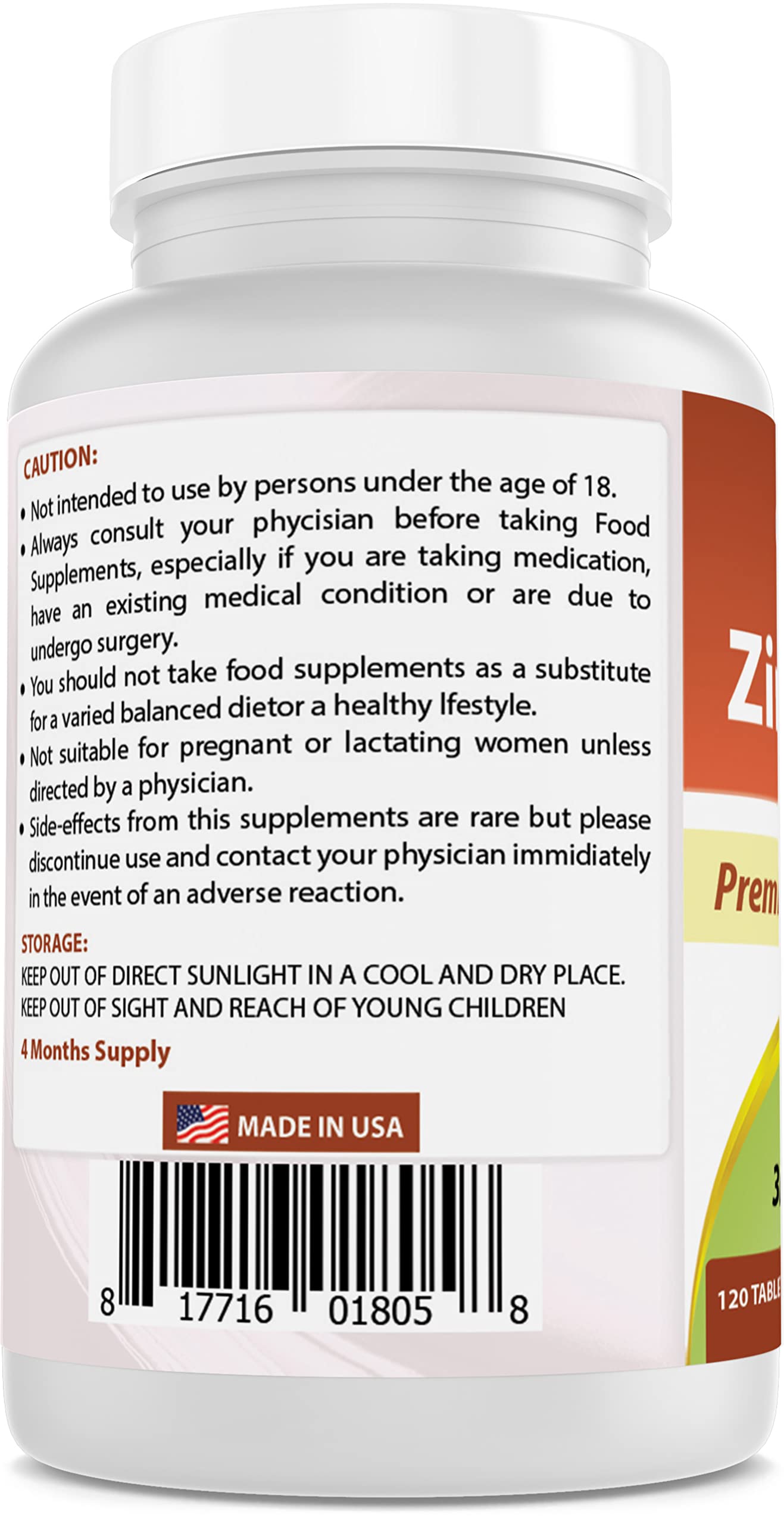 Best Naturals Vitamin A 25000 IU & Zinc Citrate 30 mg Softgels, 180 Softgels