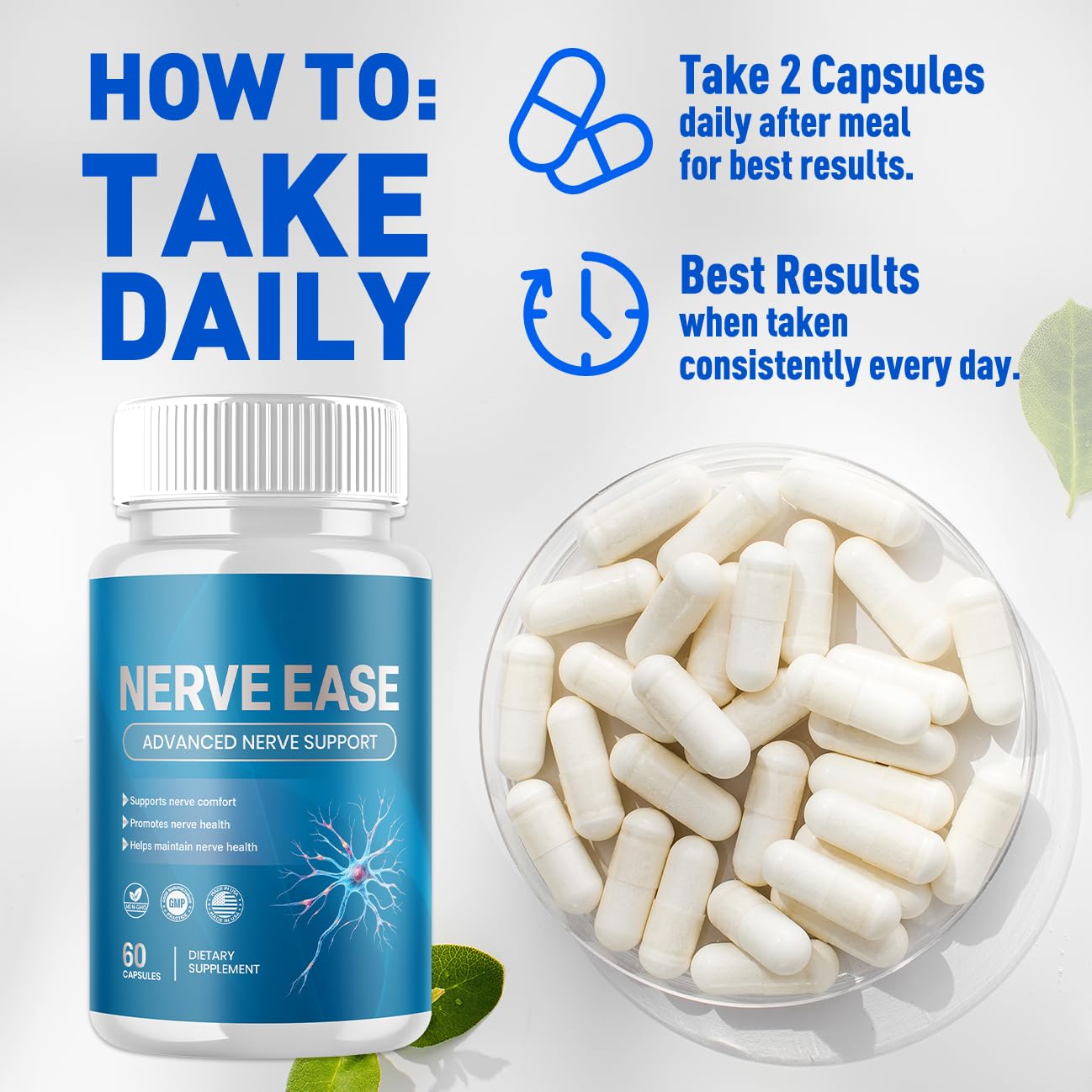 Flex University Nerve Ease Capsules, 300 Capsules