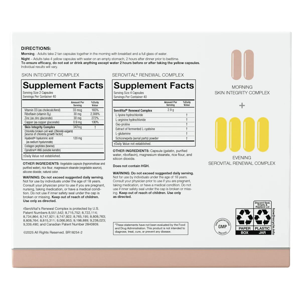 Serovital Skin Revive Capsules, 240 Capsules
