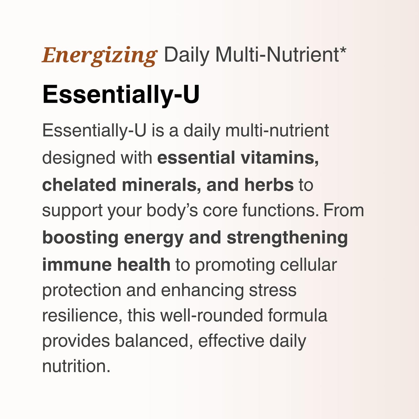 Utzy Naturals Essentially-U Multi-Nutrient Capsules 180 Capsules