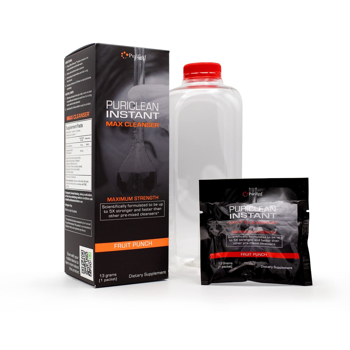 Wellgenix Puriclean Same-Day Max Detox Drink Powder 0.5 oz Pack of 2