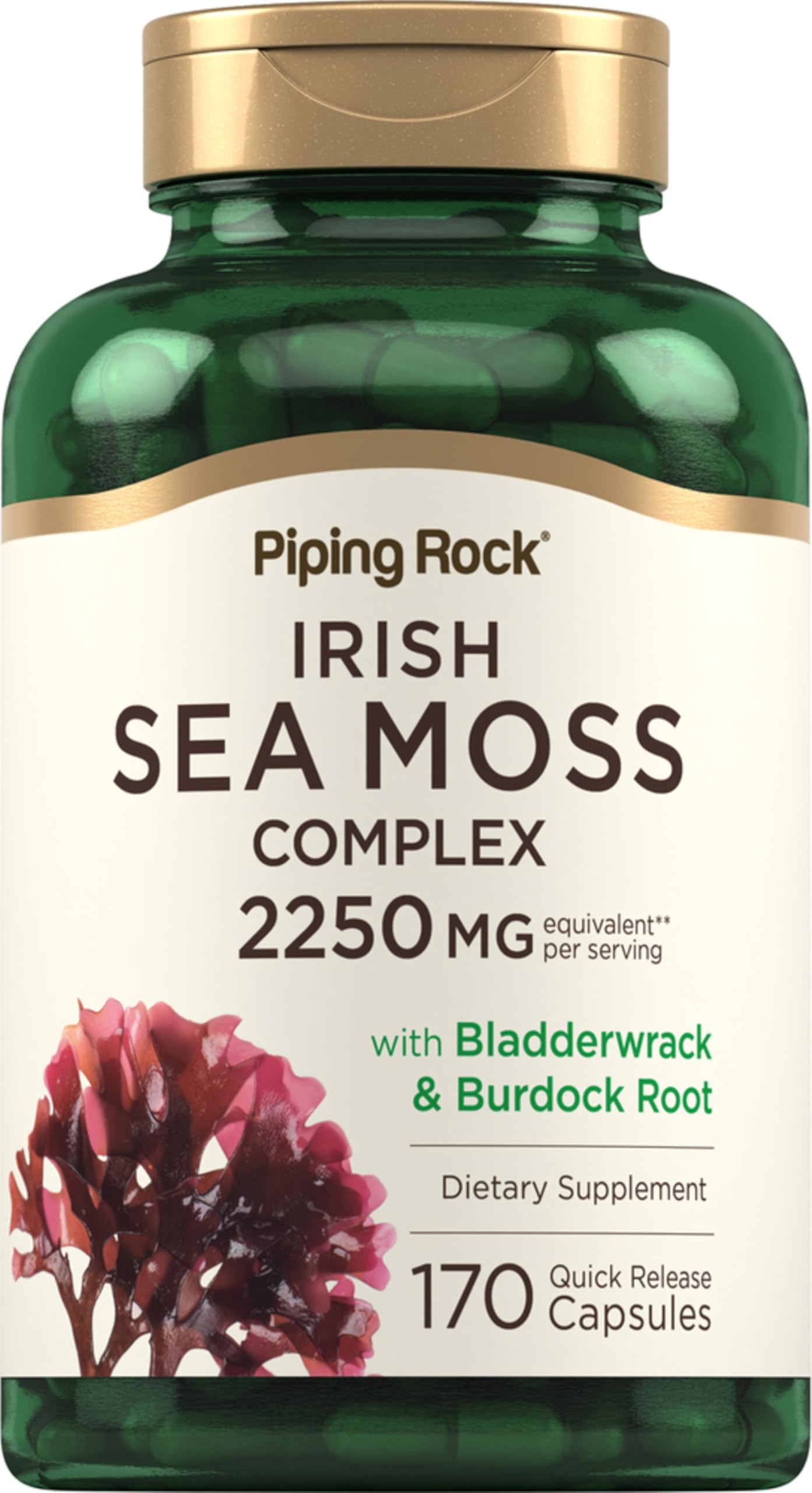 Piping Rock Irish Sea Moss Capsules 170 Count