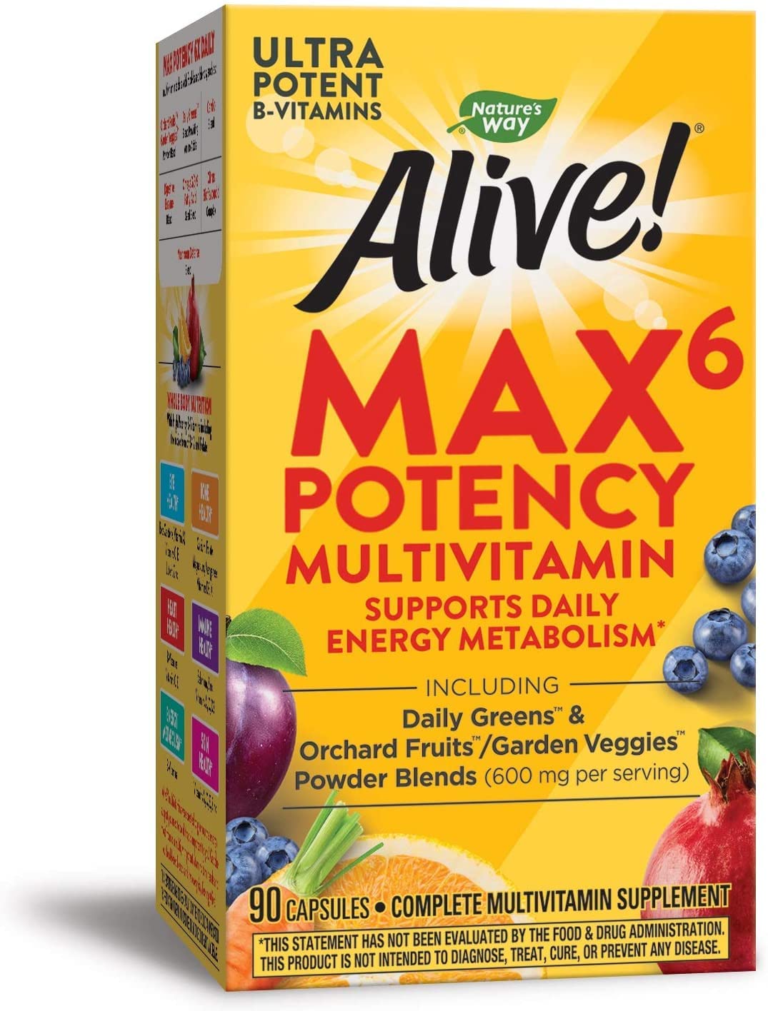 Nature's Way Alive! Max6 Daily Capsules, 90 Count