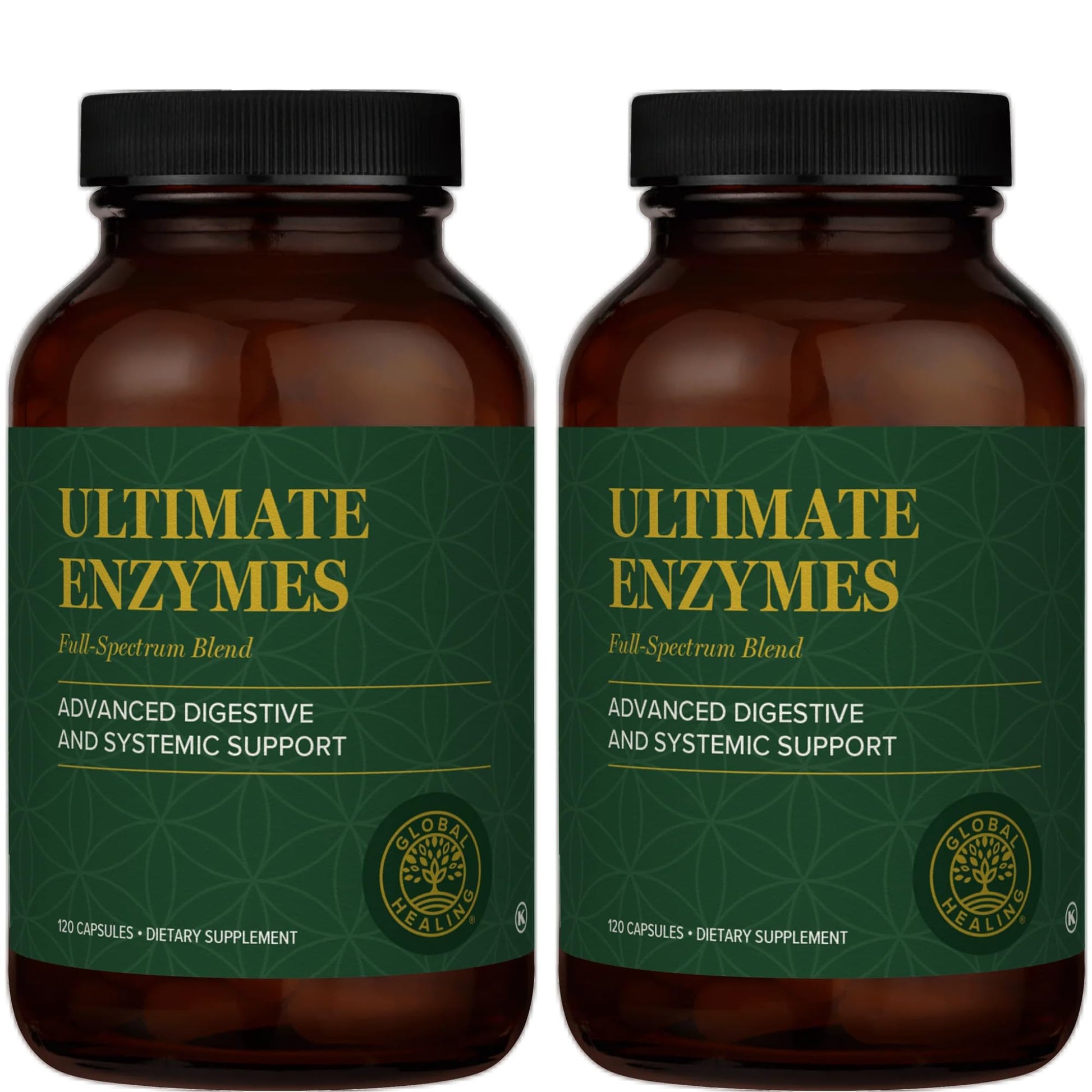 Global Healing Center Ultimate Enzymes Digestive Enzyme Supplement 240 Capsules