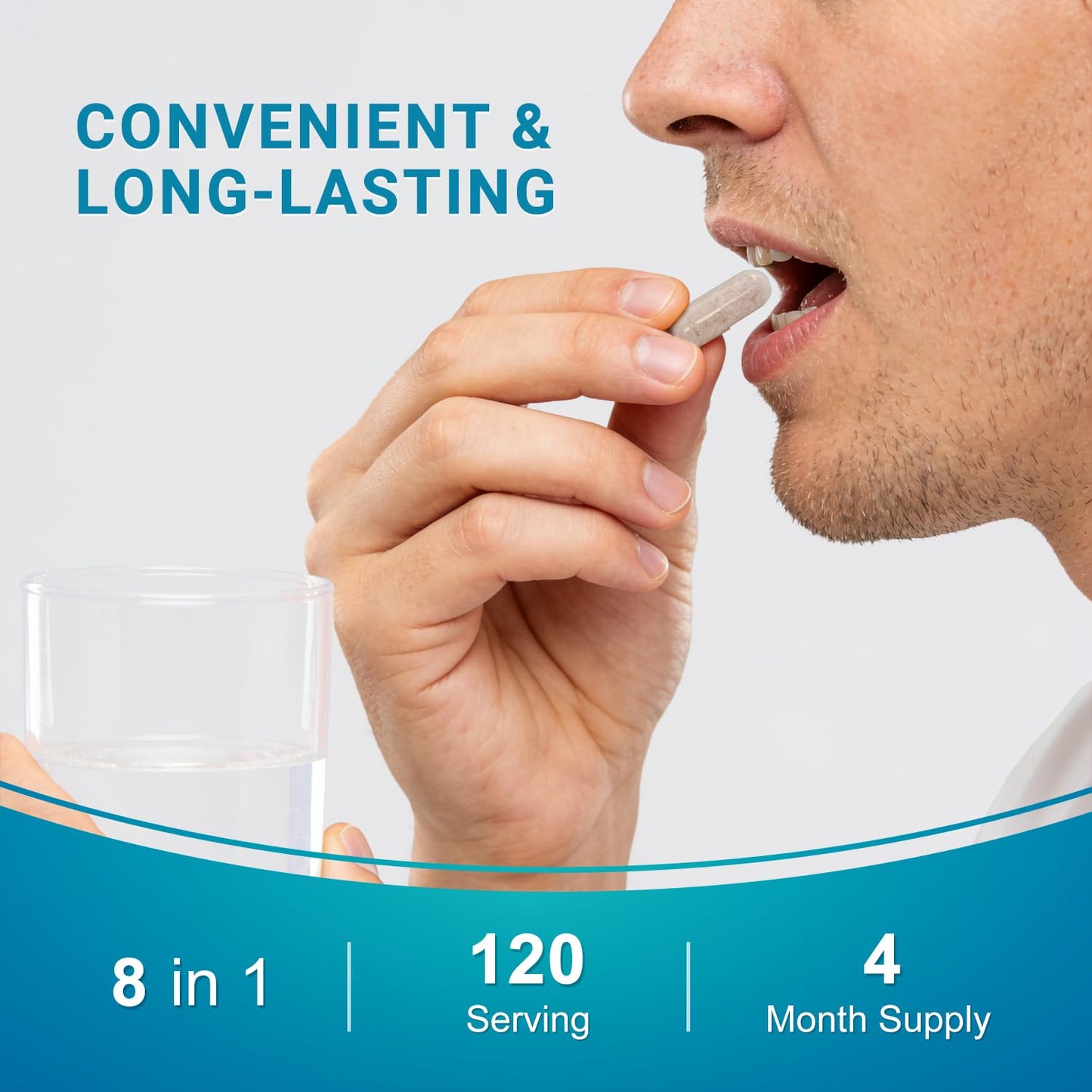Heivy 8-in-1 Electrolytes Capsules Complex, 120 Count