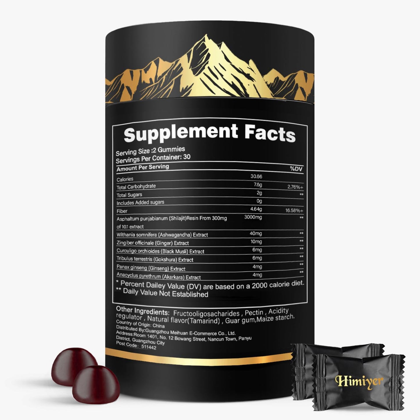 Himiyer Botanical Gummies Multi-Ingredient Dietary Supplement Capsule, 60 Capsules