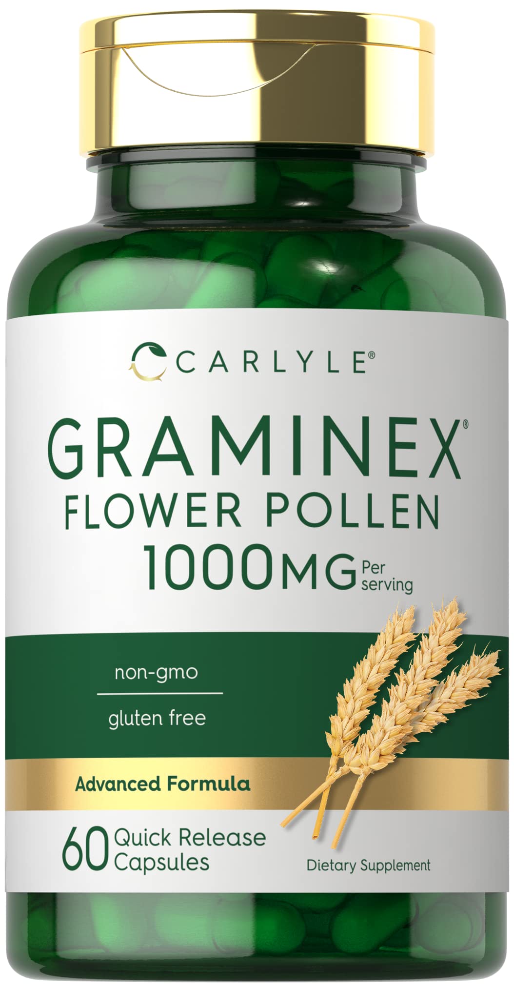 Carlyle Graminex Flower Pollen Extract 1000 mg Capsule 60 Count