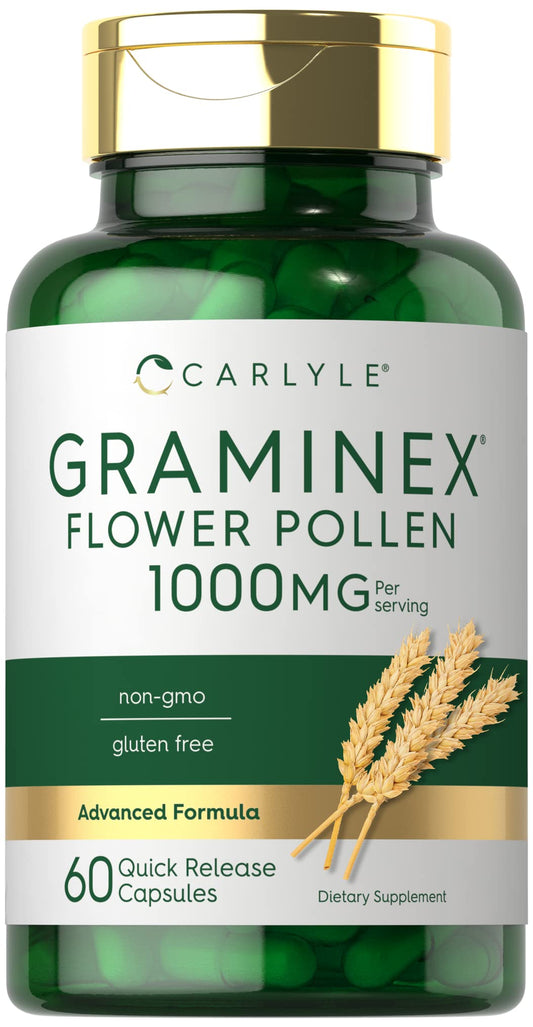 Carlyle Graminex Flower Pollen Extract 1000 mg Capsule 60 Count