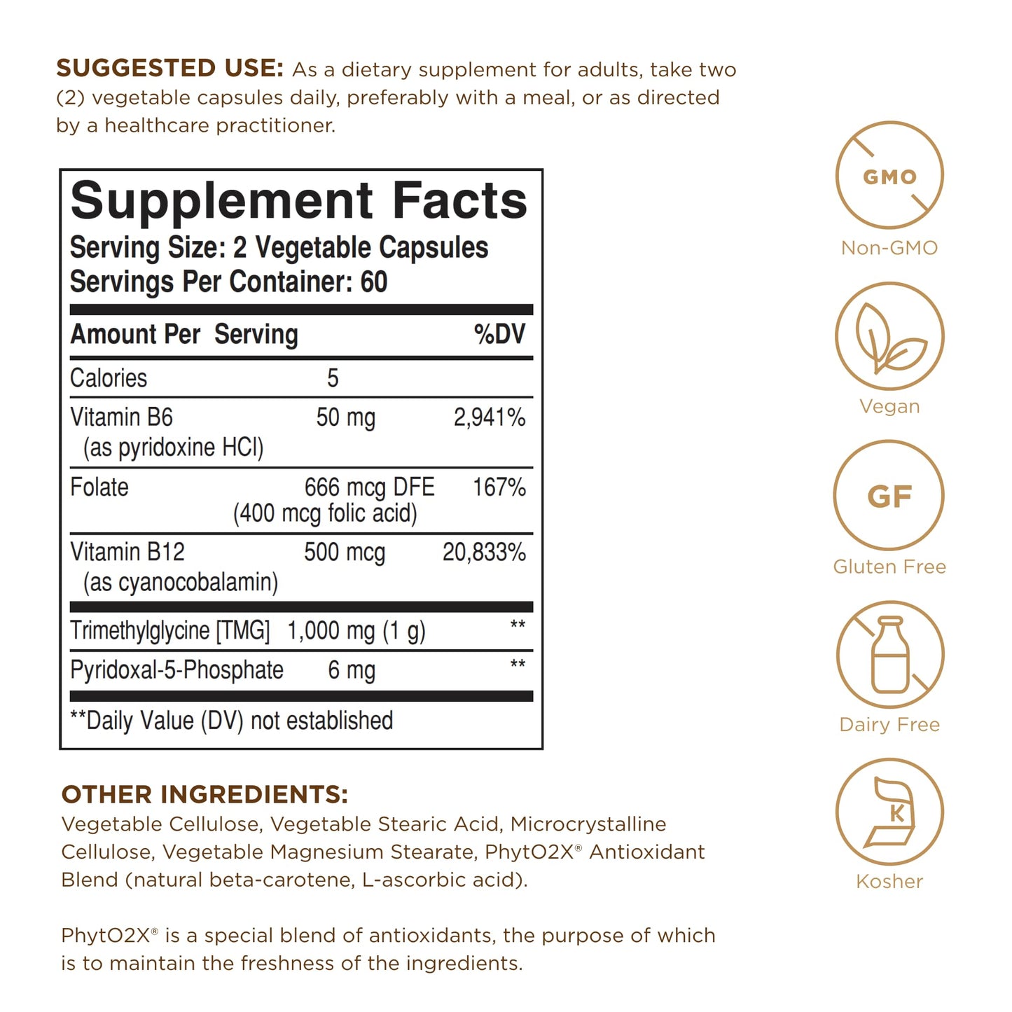 Solgar Homocysteine Modulators Capsules, 120 Count